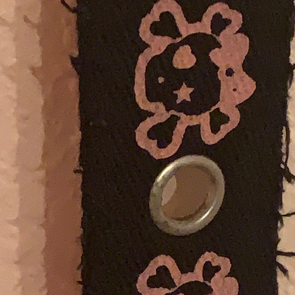 Pink Skull Heart Belt :3